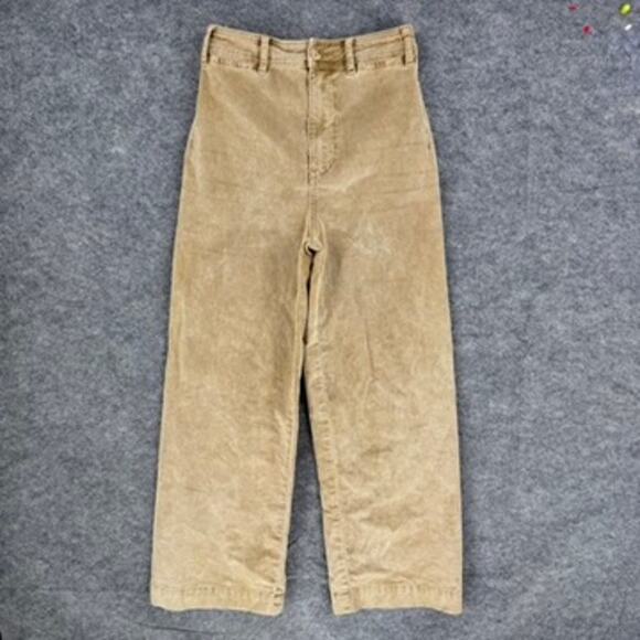 Free People Corduroy Pants Size 25 Tan - Picture 1 of 5